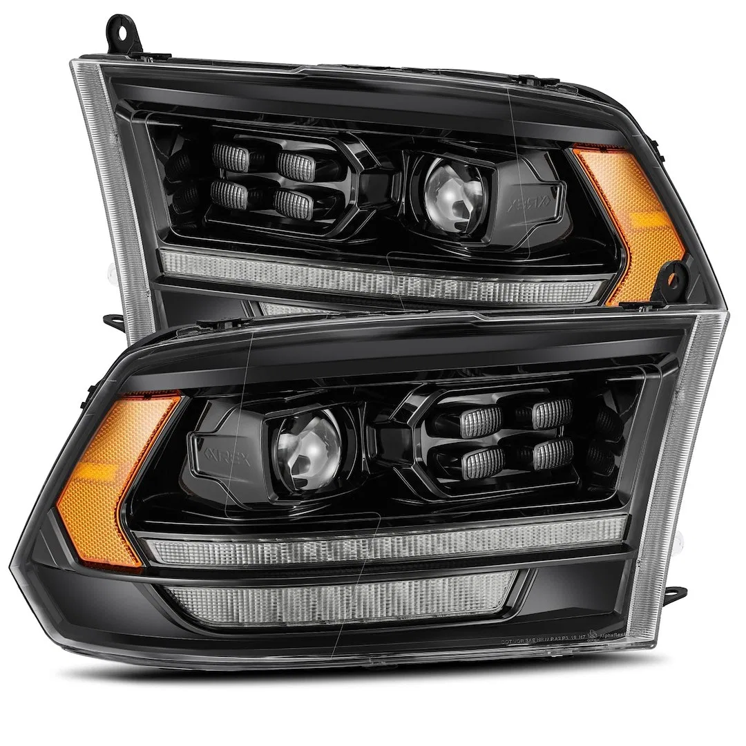 880520 – ALPHAREX USA Headlight Assembly, LED Bulb Projector Beam With Switchback Daytime Running Light/ Sequential S...